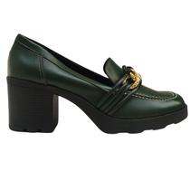 Mocassim Feminino em Napa com Salto de 7cm Sua Cia