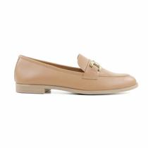 Mocassim Feminino Giulia Domna Couro Liso Bege Escuro 115026 Mocassim Feminino Giulia Domna Couro Liso Bege Escuro 115026