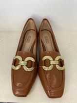 Mocassim feminino lagle - caramelo