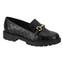 Mocassim feminino loafer com solado tratorado casual e moderno