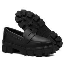 Mocassim Feminino Loafer Tratorado Sapato Lançamento Oxford Liso - BLEVINS