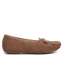 Mocassim Feminino Modare Napa Veluna Calce Fácil Marrom