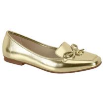 Mocassim Feminino Moleca 5737.203 Dourado