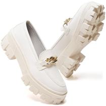 Mocassim Feminino Off Tratorado Jr Shoes Sapato Oxford Plataforma
