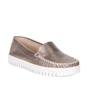 Mocassim Feminino Pixolé Couro Prata Velho Mocassim Feminino Pixolé Couro Prata Velho