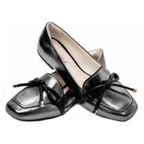 Mocassim Feminino Prata Velho e Preto 456-012G