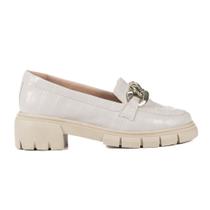 Mocassim Feminino Salto Tratorado Anita Conforto Moderno