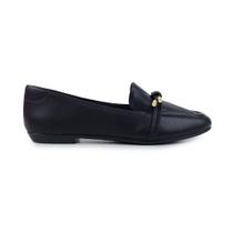 Mocassim Feminino Santinelli Loafer Preto - 1526 Mocassim Feminino Santinelli Loafer Preto - 1526