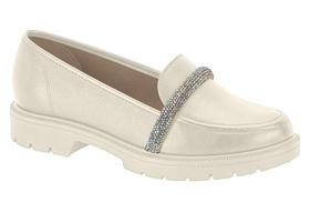 Mocassim Feminino Sola Tratorada Strass Beira Rio