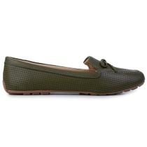 Mocassim Feminino Sua Cia Verde Cacto - 8263 Mocassim Feminino Sua Cia Verde Cacto - 8263