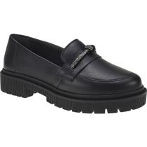 Mocassim Feminino Tratorado Bico Redondo com Enfeite Strass Brilho 026-010 Mocassim Feminino Tratorado Bico Redondo com Enfeite Strass Brilho 026-010
