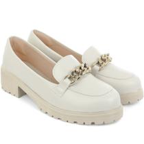 Mocassim Feminino Tratorado Oxford Blogueira Olzzy Corrente