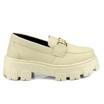 Mocassim Feminino Tratorado Plataforma Confortavel Tendencia Blogueiras Chic