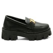 Mocassim Feminino Tratorado Plataforma Confortavel Tendencia Blogueiras Chic