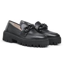 Mocassim Feminino Tratorado Plataforma Corrente Improvizzo Mocassim Feminino Tratorado Plataforma Corrente Improvizzo