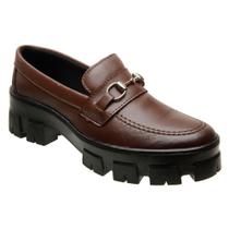 Mocassim Feminino Tratorado Sapato Oxford Loafer Lançamento