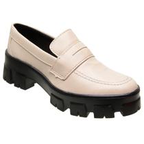 Mocassim Feminino Tratorado Sapato Oxford Loafer Lançamento