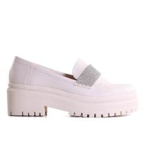 Mocassim Feminino Via Marte Com Strass 23-907 Bege Mocassim Feminino Via Marte Com Strass 23-907 Bege