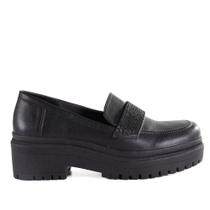 Mocassim Feminino Via Marte Tratorado 23-907 Napa Preto