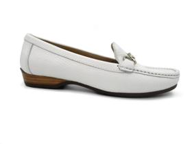 Mocassim Feminino Wirth Couro Branco 50608