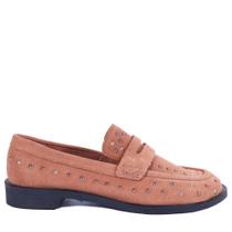 Mocassim Feminino Zariff com Aplicação em Metal 429326 Camel