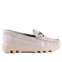Mocassim Feminino Zariff Off White