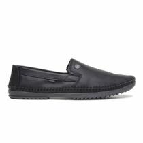Mocassim Free Way Masculino Logan 4 Couro Preto