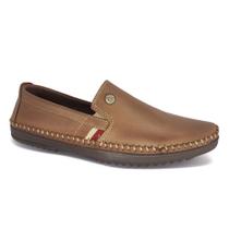 Mocassim Freeway Masculino Couro com Elástico