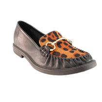 Mocassim Giulia Domna em Couro Animal Print Mocassim Giulia Domna em Couro Animal Print