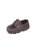 Mocassim Infantil Bebê Menino Pompom Preto