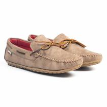 Mocassim Infantil Masculino Casual Básico Areia Conforto