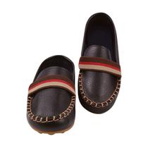 Mocassim Infantil Masculino Ortopézinho Elástico Preto