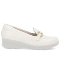 Mocassim Loafer Feminino c/ Salto Plataforma em Couro AM0603 - Usaflex