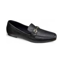Mocassim Loafer Feminino Com Linda Costura Zug E Efeite Bridao