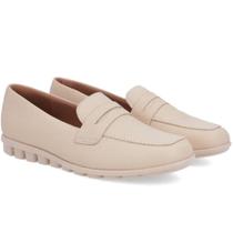 Mocassim Loafer Feminino Couro Usaflex Baixo Confort Mocassim Loafer Feminino Couro Usaflex Baixo Confort