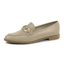 Mocassim Loafer Giulia Domna Nude em Couro Legitimo Mocassim Loafer Giulia Domna Nude em Couro Legitimo