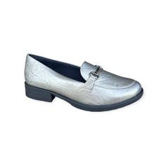 Mocassim Loafer Picadilly Feminino Cor Prata