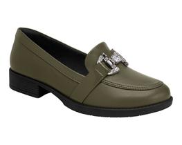 Mocassim Loafer Piccadilly Leci Off Verde Militar 653020