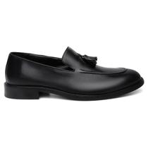 Mocassim Loafer Social Centuria Bambolim Couro Preto Mocassim Loafer Social Centuria Bambolim Couro Preto