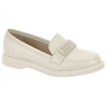 Mocassim Loafer Tratorado Napa Branco Off Moleca 5666.106 Mocassim Loafer Tratorado Napa Branco Off Moleca 5666.106