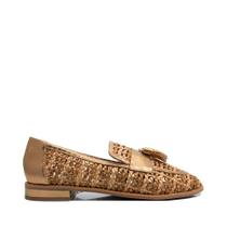 Mocassim Maithe Couro Dourado