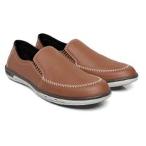 Mocassim Masculino Casual Sapatilha Linha Conforto Cor Marrom Claro Mocassim Masculino Casual Sapatilha Linha Conforto Cor Marrom Claro