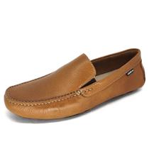 Mocassim Masculino Couro Andacco Marrom Amarelado