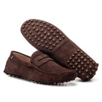 Mocassim Masculino Couro Conforto Camurça Casual Mocassim Masculino Couro Conforto Camurça Casual