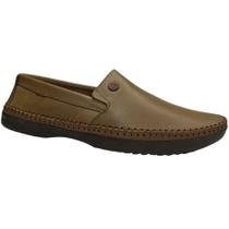 Mocassim Masculino Couro Legítimo Esportivo Sem Cadarço Logan