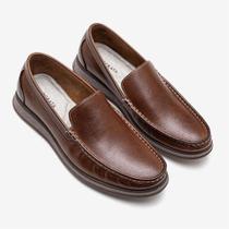 Mocassim Masculino Couro Nash - Marrom - Democrata Marrom