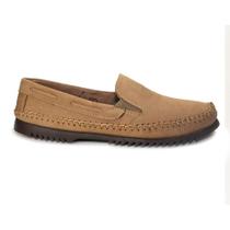 Mocassim Masculino Couro Sapatilha Calce Fácil Conforto