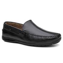 Mocassim Masculino Couro Tamanho Especial Conforto Maciez