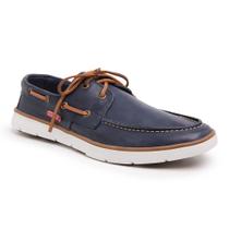 Mocassim Masculino Dockside Top Sider em Couro Polo Urban Azul Mocassim Masculino Dockside Top Sider em Couro Polo Urban Azul
