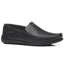 Mocassim Masculino Drive Couro Preto Pegada 141603-02